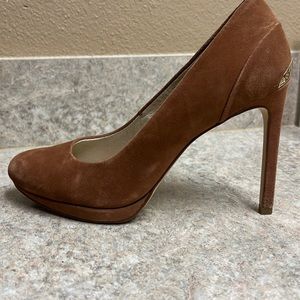 Michael Kors brown suede shoes